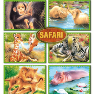 Dohány velké dětské kostky mix safari 600-2