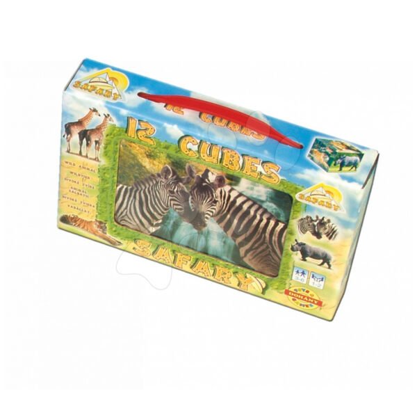 Dohány velké dětské kostky mix safari zvířátek 602-1