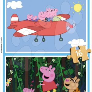 Dřevěné puzzle Peppa Pig Educa 2 x 16 dílů od 4 let