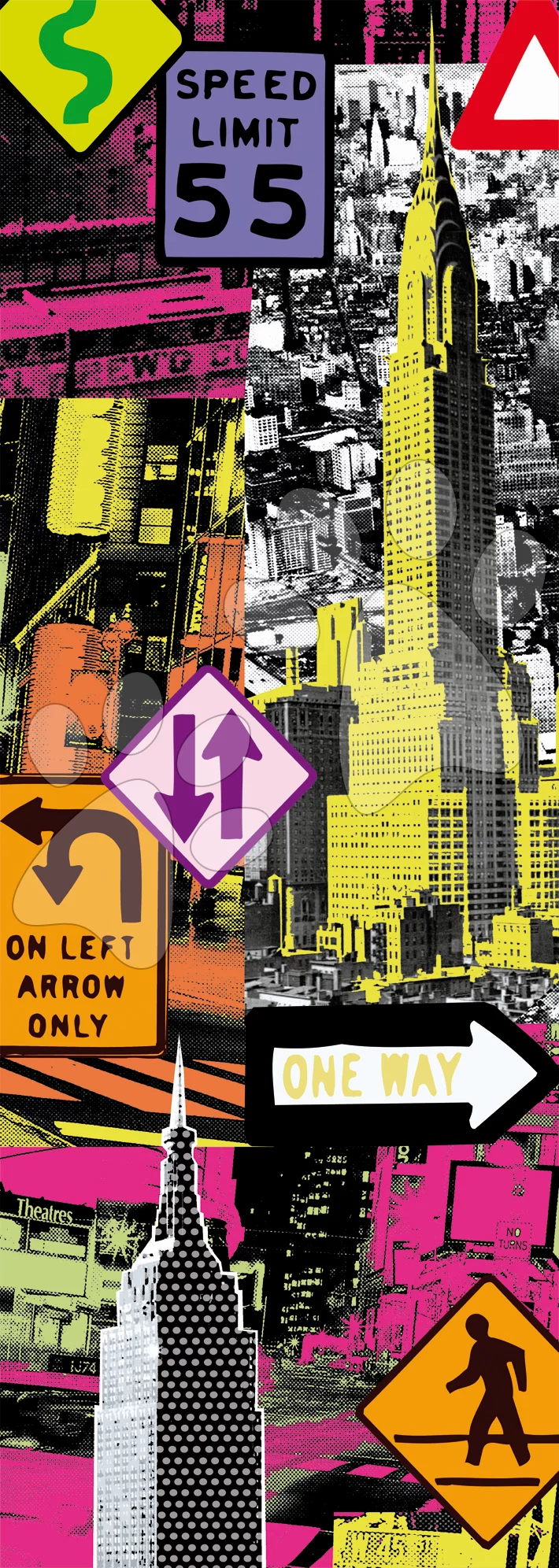 Educa Puzzle Panorama New York Pop Art 2000 dílků 16017 barevné - Obrázek 2