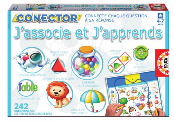 Educa naučná hra Conector J'associe et J'apprends ve francouzštině 14251