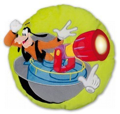 Ilanit plyšový polštářek Goofy Mickey Mouse 13211žltý