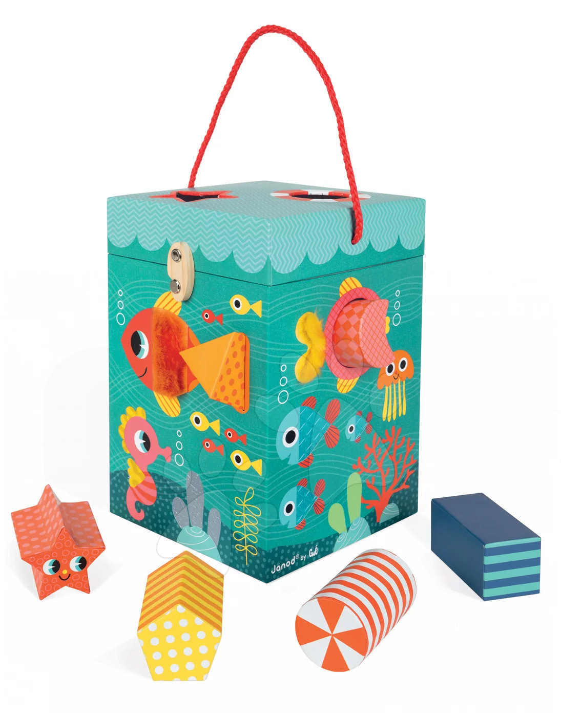 Janod didaktická kostka Oceán s kostkami 02785 - Obrázek 2