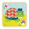 Janod dřevěné 3-vrtsvové puzzle Rodinka želv 9 dílů 07012 - Image 2