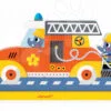 Janod dřevěné magnetické puzzle Požární auto 8 dílů J08027 - Image 2