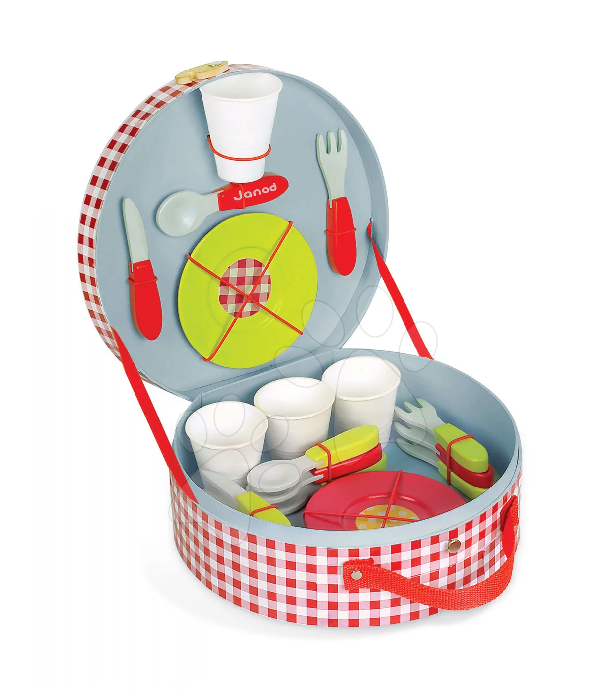 Janod dřevěné nádobí v kufříku Picnik Hamper 06524 - Obrázek 2