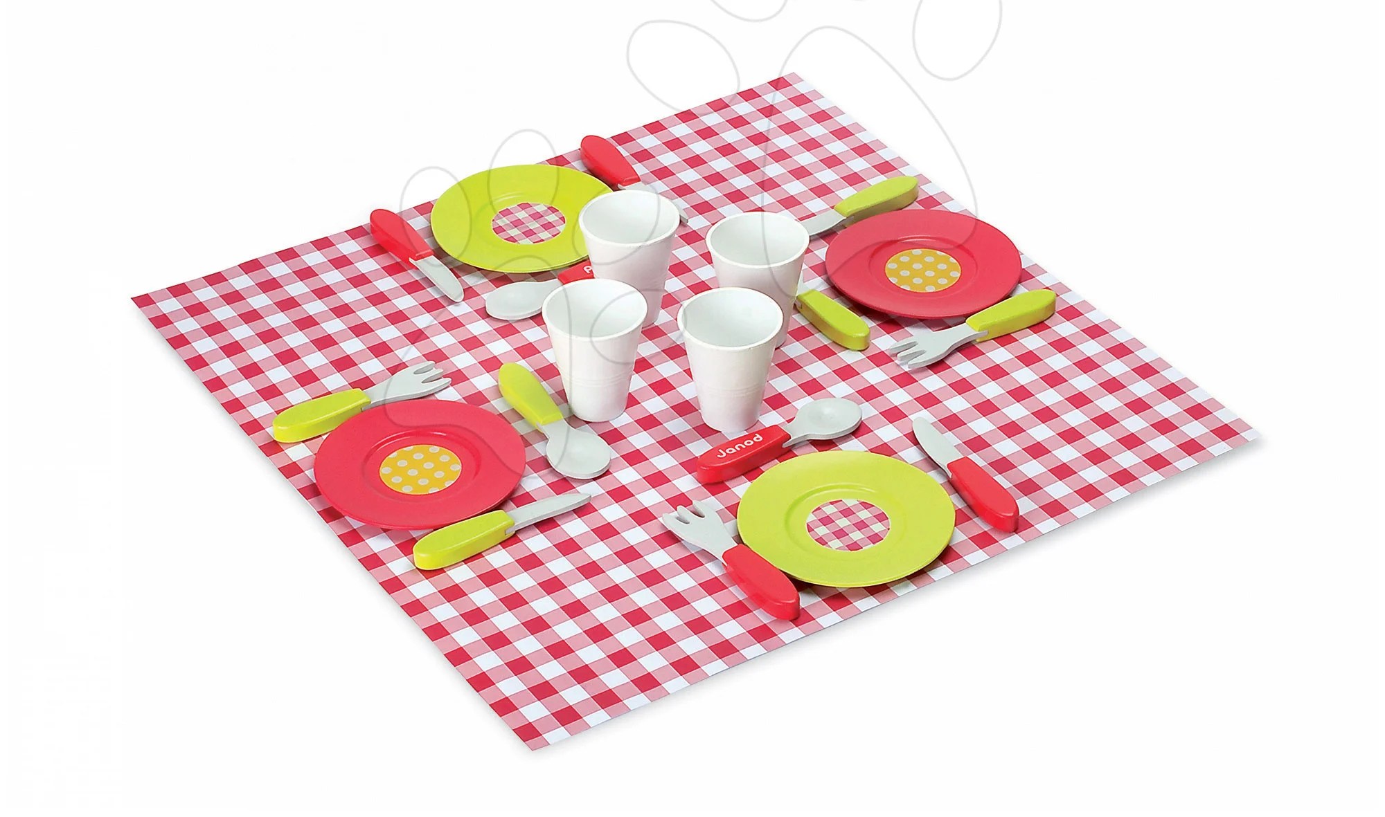 Janod dřevěné nádobí v kufříku Picnik Hamper 06524 - Obrázek 3