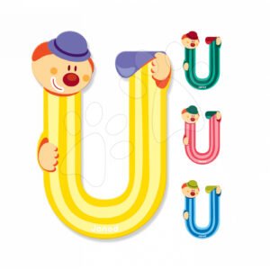 Janod dřevěné písmeno Clown Letter U 04562