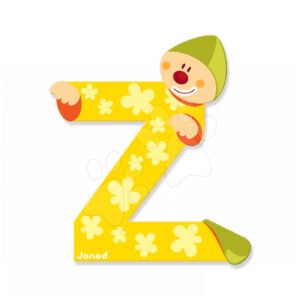 Janod dřevěné písmeno Clown Letter Z 04567 žluté