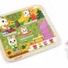 Janod dřevěné puzzle pro nejmenší Zajíci na zahradě 5 dílů 07084 - Image 2
