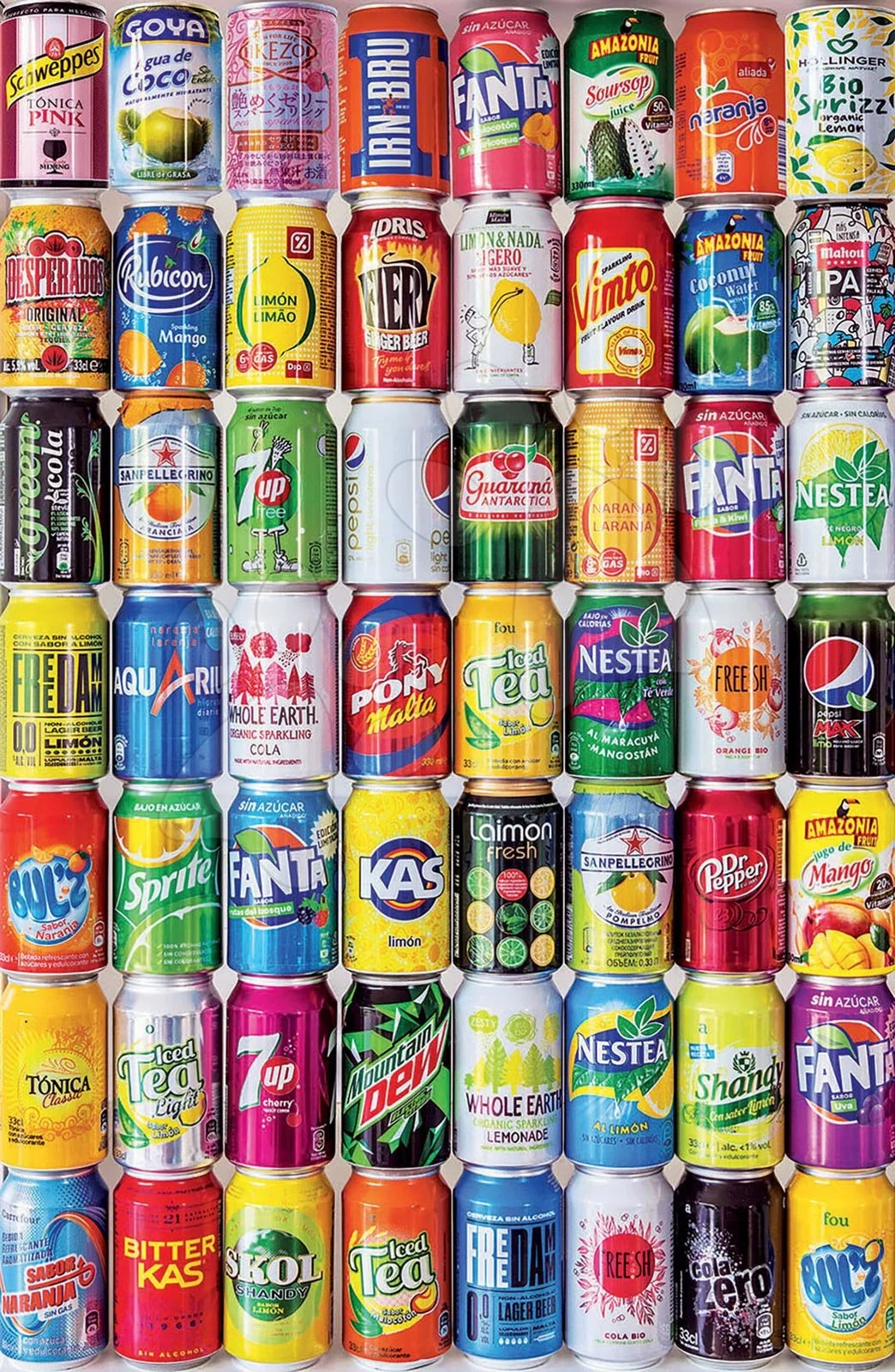 Puzzle Miniature series Soft Cans Educa 1000 dílků a Fix lepidlo od 12 let - Obrázek 2