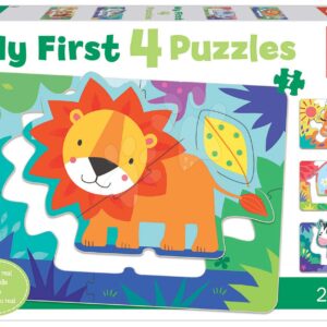 Puzzle pro nejmenší My Jungle Animals Progressive Educa zvířátka v džungli 5-6-7-8 dílů od 24 měsíců