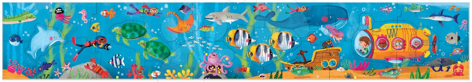 Puzzle pro nejmenší Story Underwater World Educa pohádka o podmořském světě 26 dílů - Obrázek 2