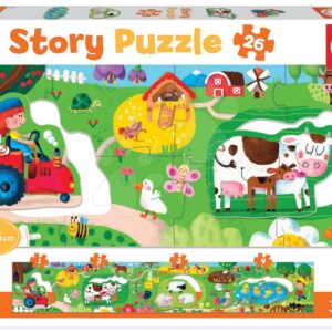 Puzzle pro nejmenší Story the Farm Educa rozprávka na farme 26 dielov od 3 rokov EDU18900