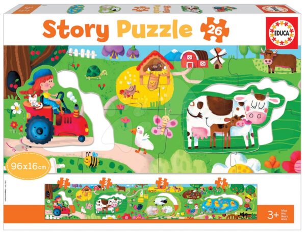 Puzzle pro nejmenší Story the Farm Educa rozprávka na farme 26 dielov od 3 rokov EDU18900