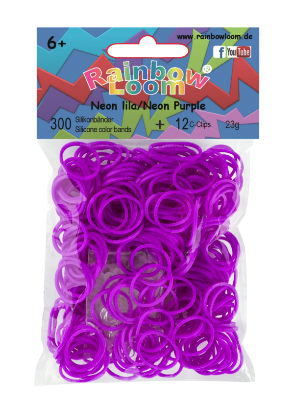 Rainbow Loom dětské gumičky neonové 20242 fialové