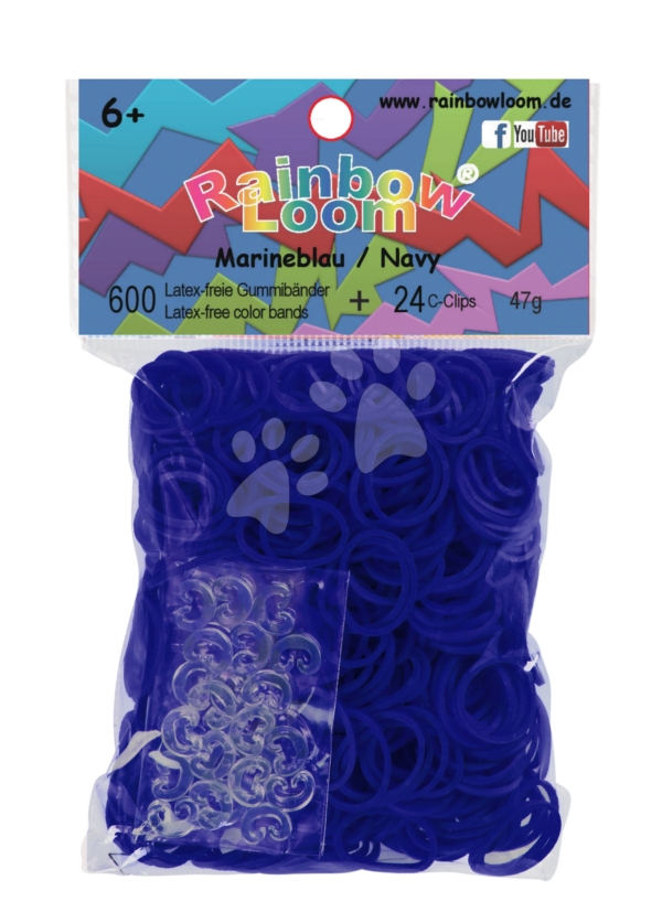 Rainbow Loom dětské transparentní gumičky 22130 modré