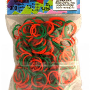 Rainbow Loom originální gumičky pro děti vánoční mix 300 kusů 05523