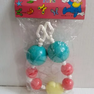 Řetěz na kočárek chrastítko zelený