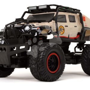 Autíčko na dálkové ovládání RC Jeep Gladiator 4x4 Jurassic World Jada terénní s odpružením a pohonem 4 kol délka 45 cm 1:12 od 6 let