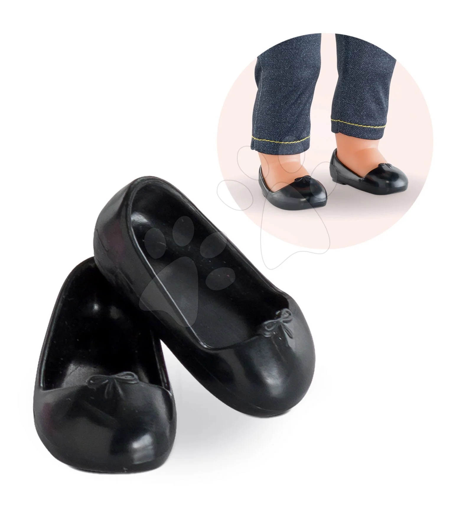 Boty balerínky Ballerines Noires Ma Corolle pro 36cm panenku od 4 let - Obrázek 2