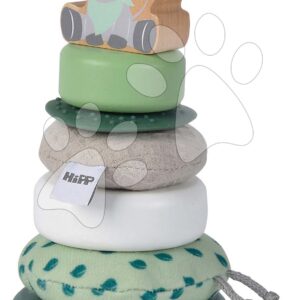 Dřevěná skládací věž Baby HIPP Stacking Tower Eichhorn 8 dílů výška 19 cm od 12 měsíců