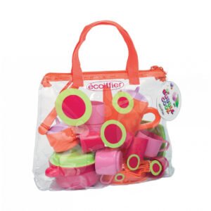 Écoiffier dětská jídelní souprava Bubble Cook 2640 růžovo-zelená