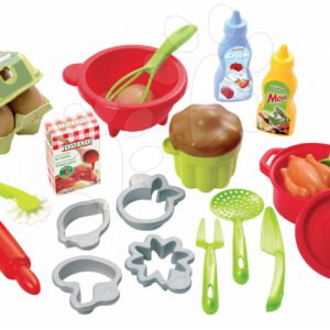 Écoiffier dětská sada na vaření a pečení 100% Chef 2617-Z zeleno-červená