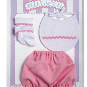 Écoiffier dětské šatičky Clip Strip Nursery pro panenku 4050 modré/růžové