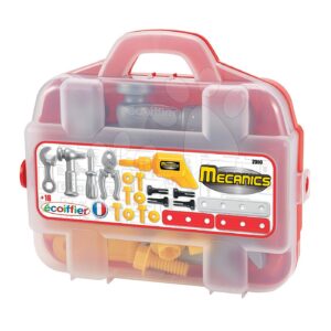 Écoiffier dětský kufřík s nářadím Mecanique 20 doplňků od 18 měsíců 2303