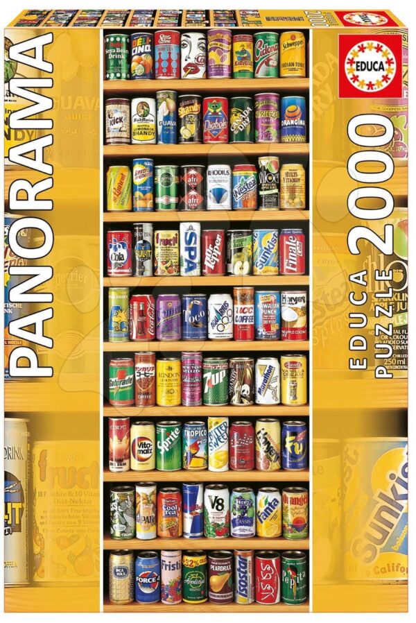 Educa Puzzle Panorama Soft Cans 2000 dílků 11053 barevné