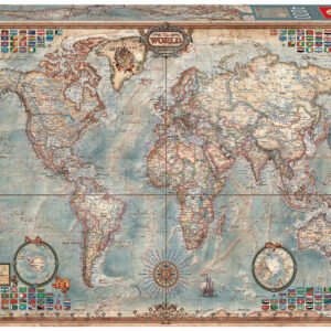Educa Puzzle The World Executive Map 4000 dílků 14827 barevné