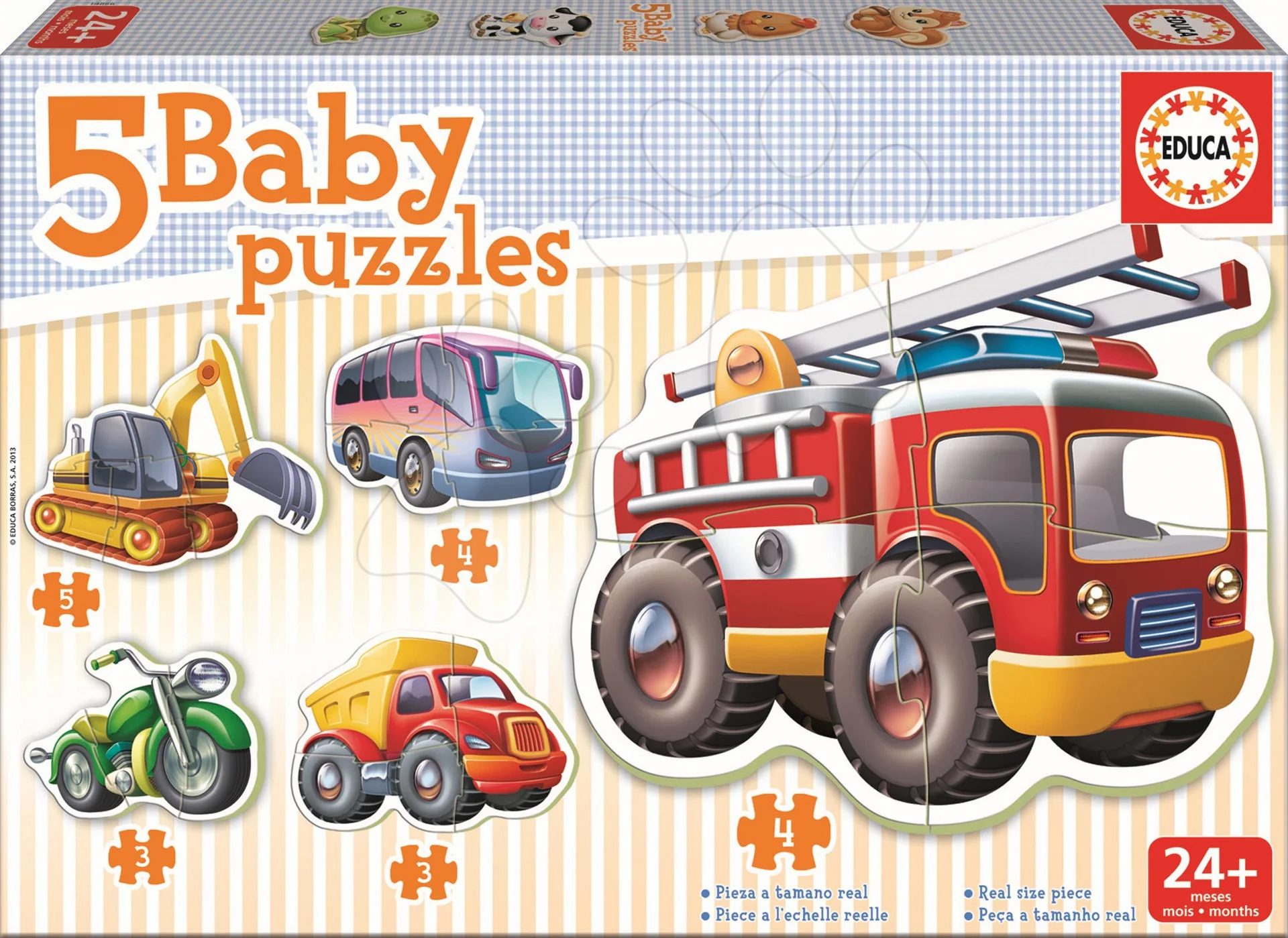 Educa baby dětské puzzle Dopravní prostředky 14866 - Obrázek 3