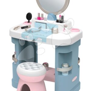 Kosmetický stolek s židlí My Beauty Dressing Table Smoby se zrcadlem a 15 zkrášlovacích doplňků
