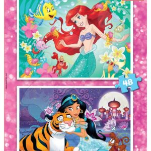 Puzzle Ariel a Jasmin Educa 2 x 48 dílů od 5 let