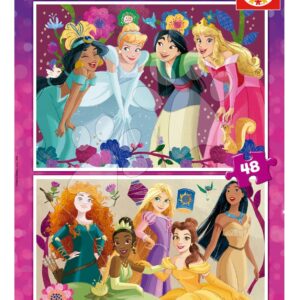 Puzzle Disney Princess Educa 2 x 48 dílků od 4 let