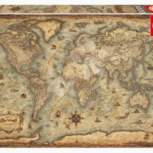 Puzzle Map of the World Educa 3000 dílků a Fix lepidlo