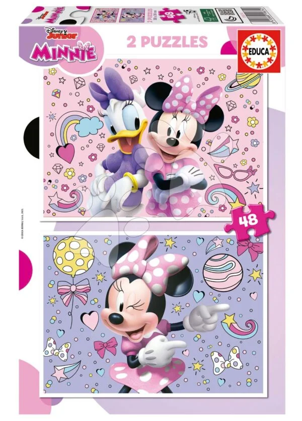 Puzzle Minnie Educa 2 x 48 dílků od 4 let
