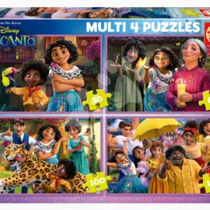 Puzzle Multi 4 Disney Encanto Educa 50-80-100-150 dílků od 5 let
