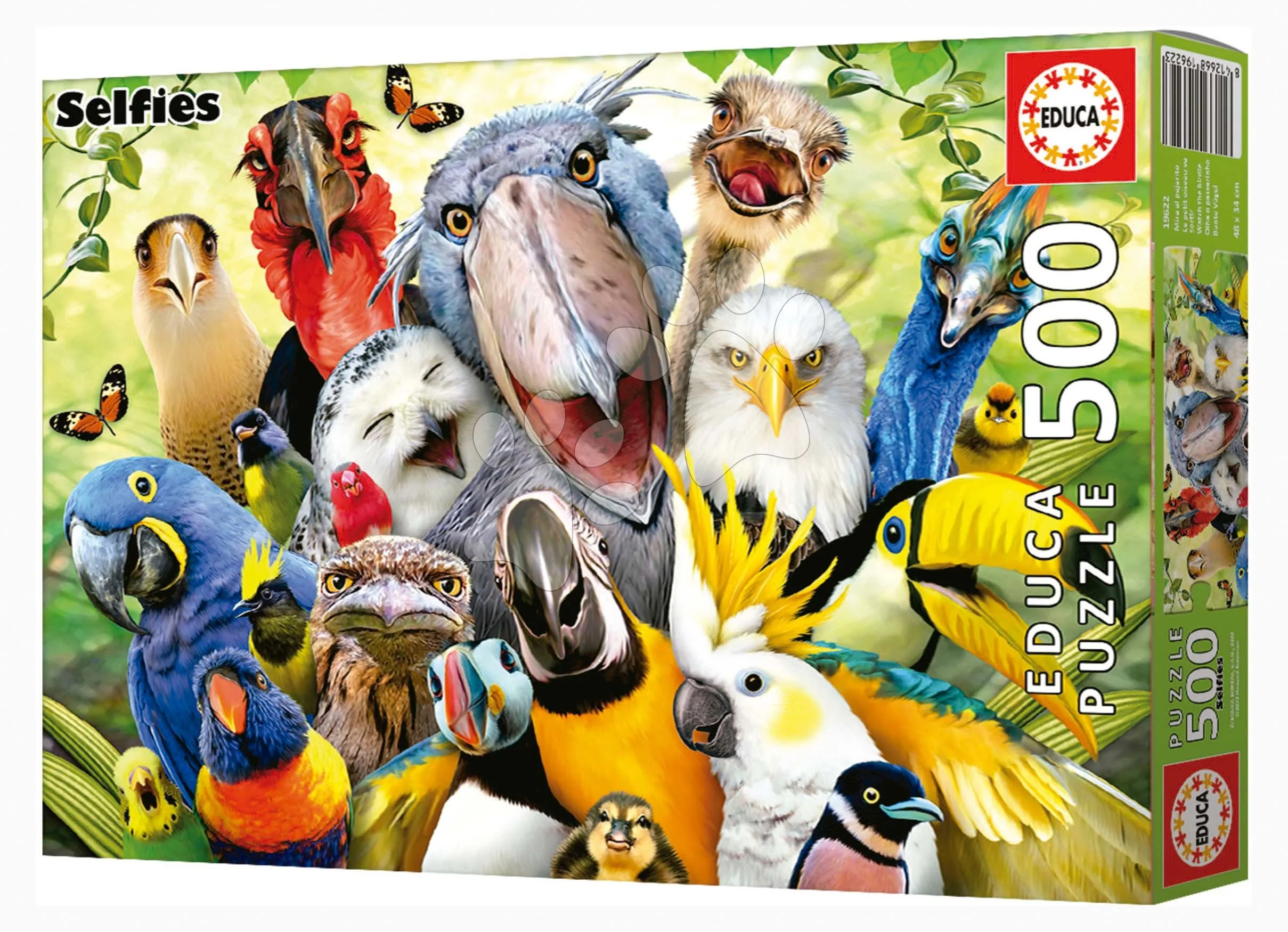 Puzzle Watch the Birdie Educa 500 dílků a Fix lepidlo - Obrázek 3