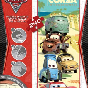 Puzzle pro děti Giant Disney Auta 2 Educa 240 dílů 14941 barevné