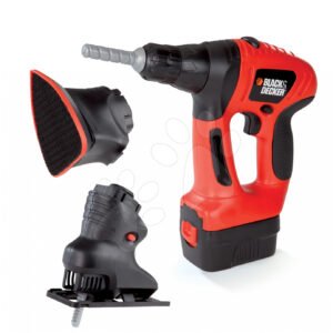 Smoby multifunkční pracovní nářadí Black&Decker Quatro set 500167 červeno-černý