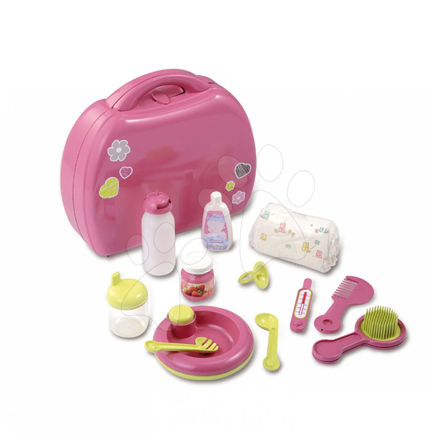 Smoby přebalovací set Baby Nurse pro panenku 024395 růžovo-zelený - Obrázek 2