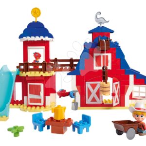 Stavebnice Dino Ranch Clubhouse PlayBig Bloxx BIG domeček se skluzavkou a 2 figurkami 168 dílů od 1