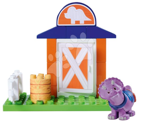 Stavebnice Dino Ranch Tango Basic Set PlayBig Bloxx BIG s figurkou dinosaurus ve stáji 16 dílů od 1