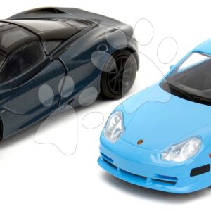 Autíčka Brian Porsche 911 GT3 RS a Shaw´s McLaren 720S Fast & Furious Twin Pack Jada kovová s otevíratelnými dveřmi délka 13 cm 1:32
