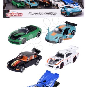 Autíčka Porsche Motorsport 5 Pieces Giftpack Majorette kovová délka 7