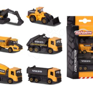 Autíčka stavební Volvo Construction Edition Majorette s pohyblivými částmi 7