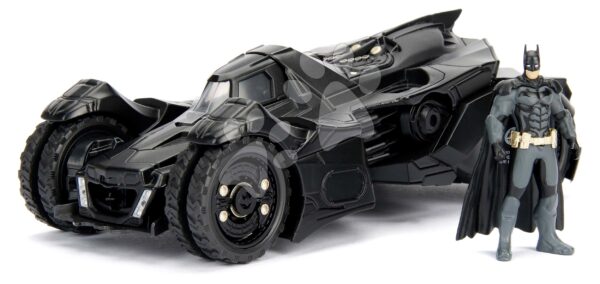 Autíčko Batman Arkham Knight Batmobile Jada kovové s otevíratelným kokpitem a figurkou Batmana délka 22 cm 1:24