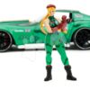 Autíčko Chevrolet Stingray 1969 Street Fighter Jada kovové s otevíratelnými částmi a kovová figurka Cammy White délka 20 cm 1:24 - Image 2